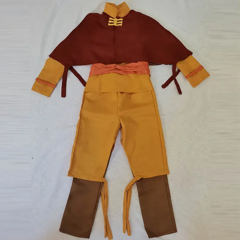 Aang Cosplay Costume 2024 édition Avatar le dernier maître de l'air jeu de rôle pour Halloween Anime bande dessinée Co