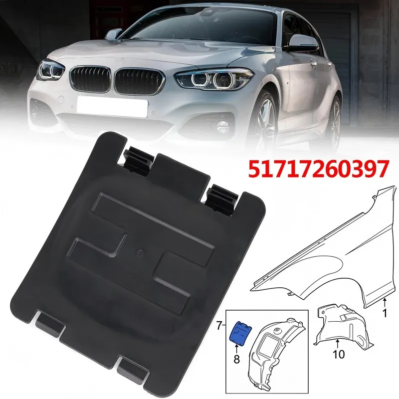 غطاء لوحة الوصول لبطانة الحاجز الأمامية، لاستبدال المصباح الأمامي على BMW 1 3 4 Series F20 F30 F34 F33 F36، غطاء قوس العجلة