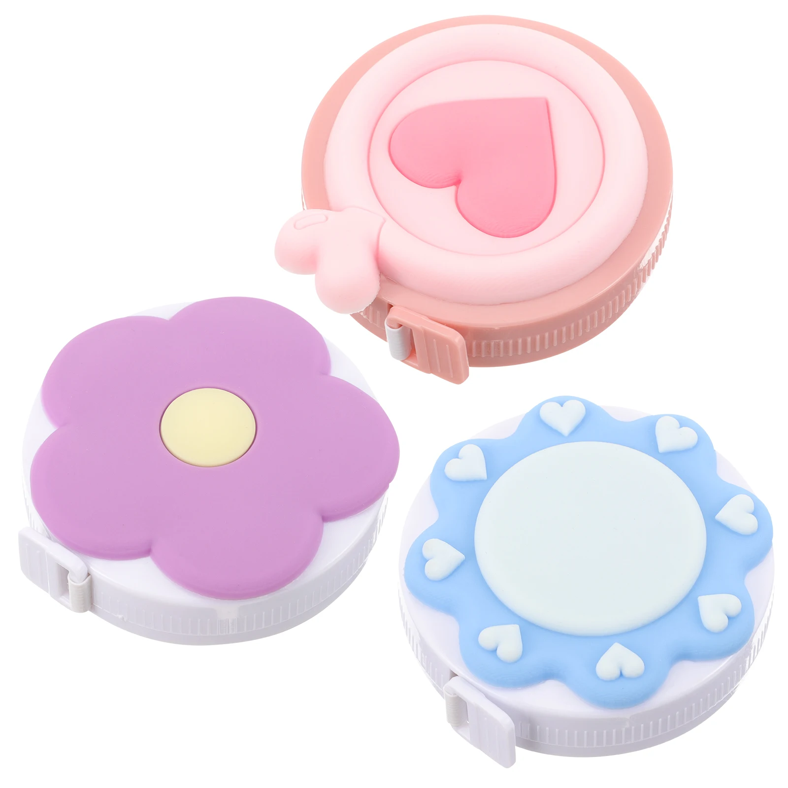 

8pcs Macaron Tape Measure Double Sided Retractable Mini Sewing Body Soft Ruler Cute Portable Measurement Tool for for Sewing