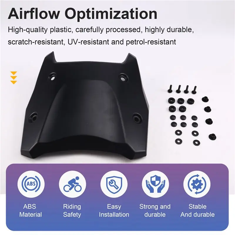 ABXV-Motorcycle Windshield Wind Deflector Visor Screen Motorcycle Accessories Windshield For BMW R1300GS