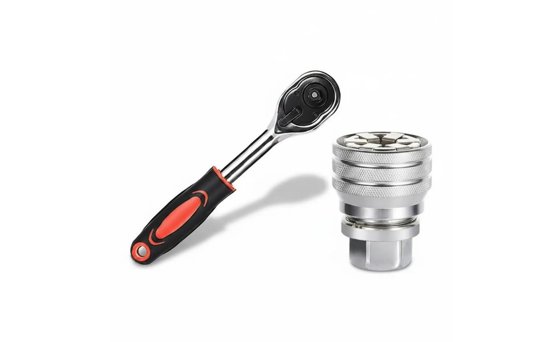2 Pieces Universal Socket Wrench Portable Drill Socket Adapter Universal Maintenance Tool Labor-Saving High Rotational Force
