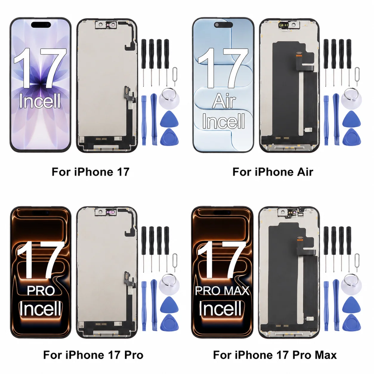 Incell LCD For iPhone 17 Pro Max Air Display Screen Replace For iPhone 17 Air Screen