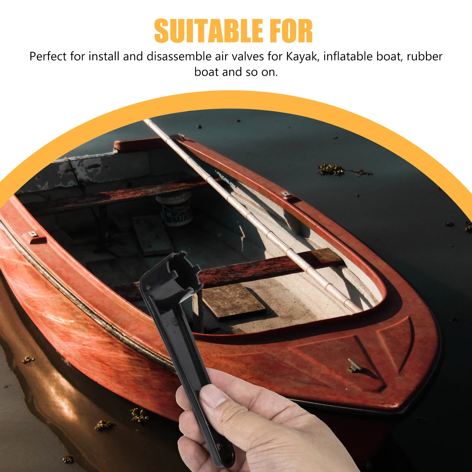 

2pcs Wear-Resistant Portable Supply Professional Kayak Wrench Spanner Kayak Wrench Lightweight Durable Boat Accessory