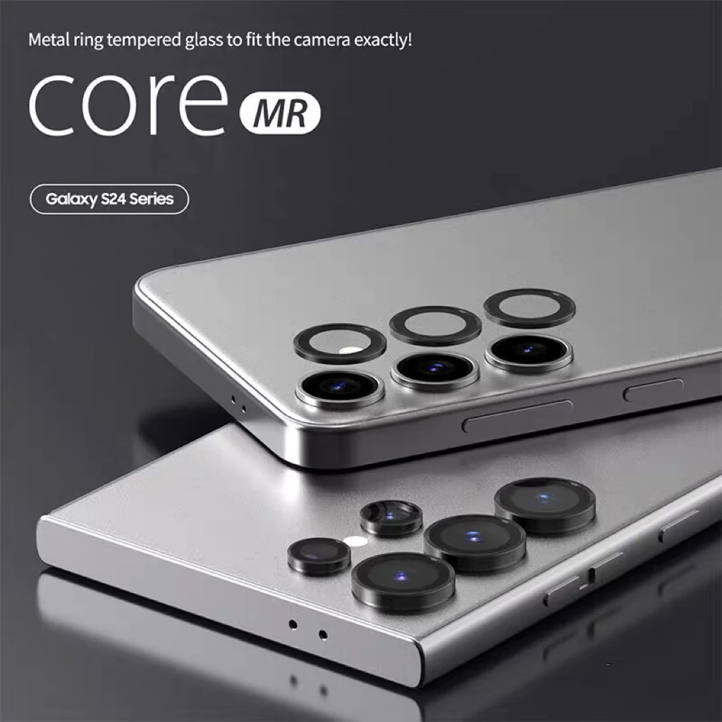 واقي عدسة الكاميرا المعدنية لهاتف سامسونج جالاكسي S24 25 Ultra S24 Plus S24 من الزجاج المقسى تغطية كاملة طبقة عدسة مضادة للخدش #6