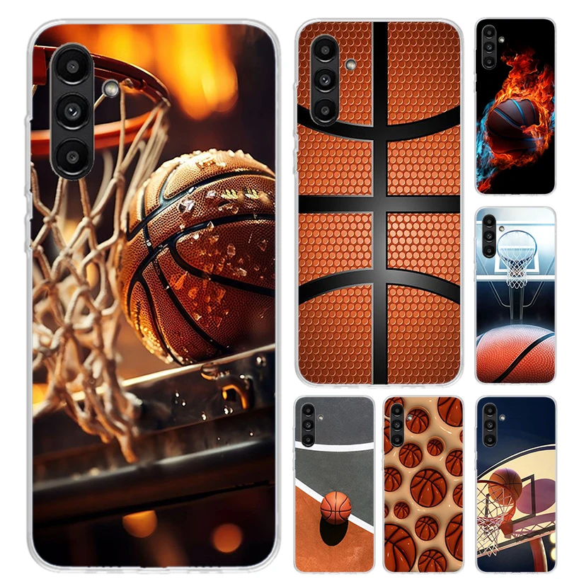 Basketball Basket Play Phone Case for Samsung Galaxy A15 A25 A35 A55 A14 A24 A34 A13 A53 A12 A52S A23 A33 A24 A34 A03S A04S A02S