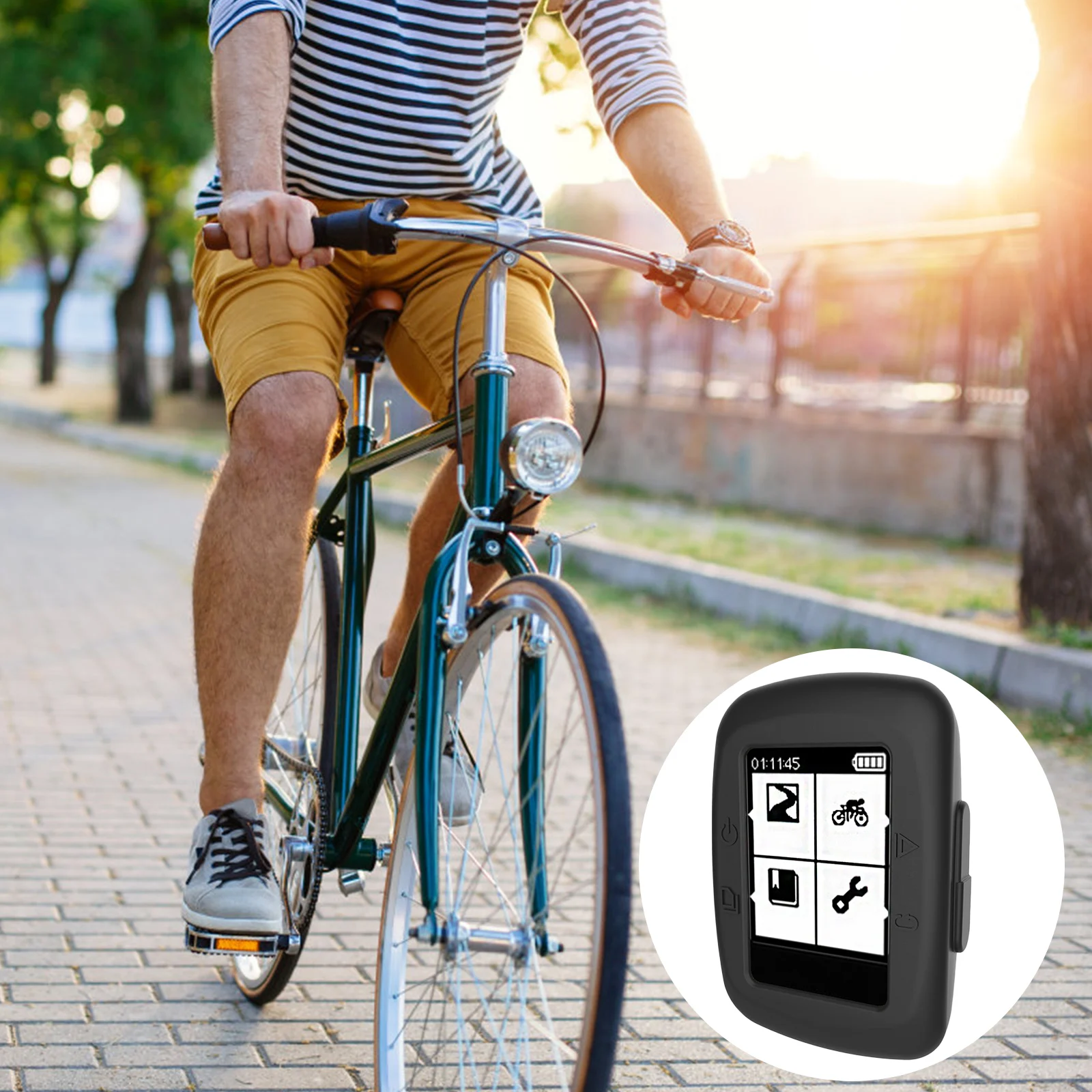 

【】Smartwatch Protective Case For 200 500 Lightweight Dustproof Shockproof Watch Accessory Shell Bicycle Watch Cover