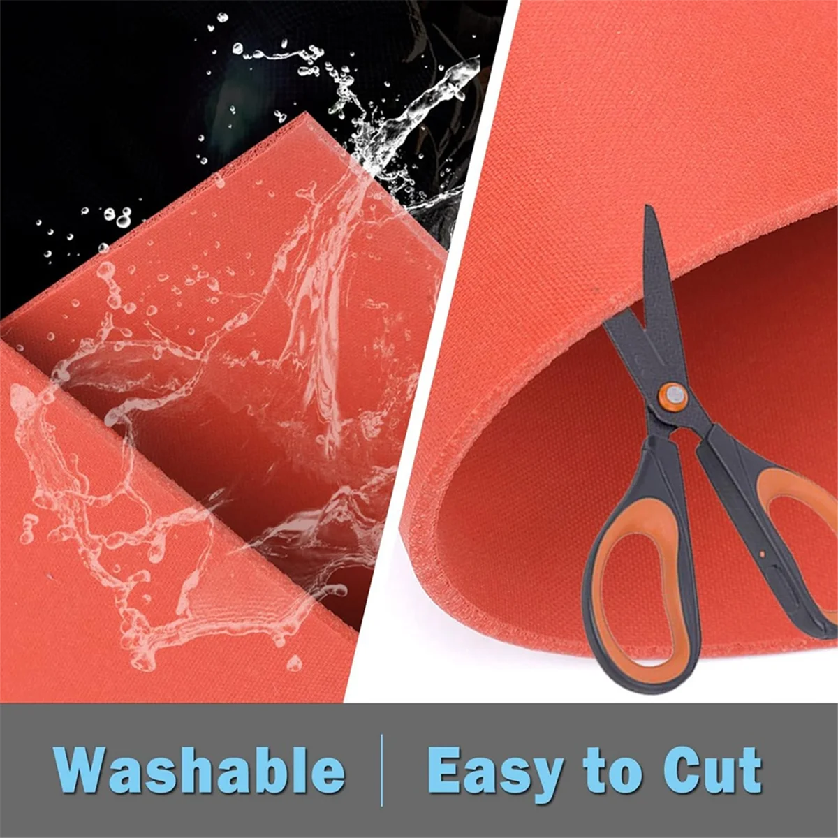 ABLK 12x15 인치 실리콘 열 프레스 매트 패드 열 프레스 기계 플랫 열용 0.3 인치 가장 두꺼운 승화 실리콘 매트