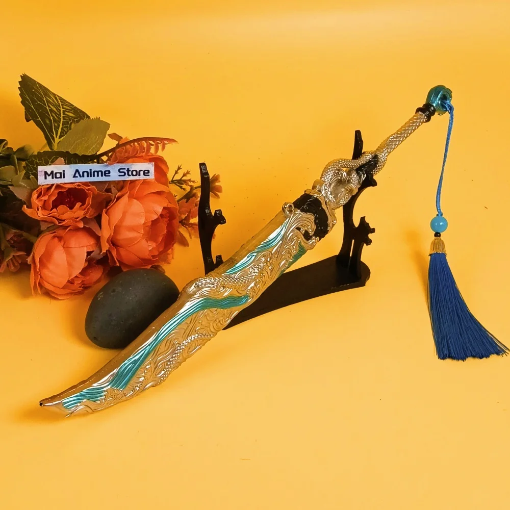 11.2 polegada de metal naraka bladepoint katana ainme tamanho real japonês katana damasco espada original samurai sabre afiado brinquedo presente