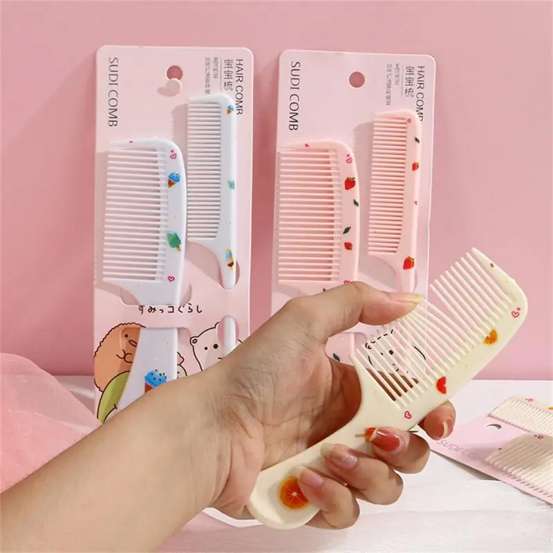 2/3SETS Girl Hair Comb Easy To Use Strawberry Lovely Fashion Hair Tools Functional Popular Kids Hair Comb Childrens Hair Comb