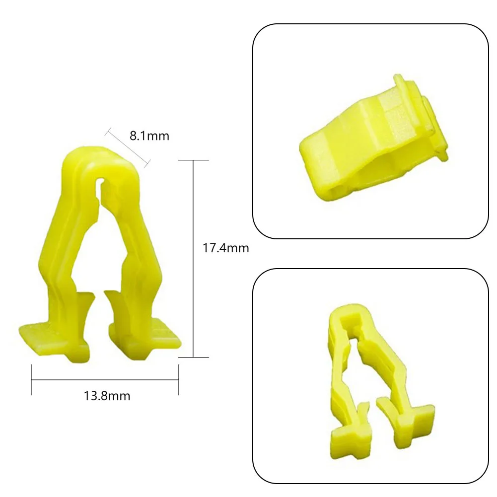 Motorcycle Sun Visor Clip and Wheel Arch Fastener for Body Cover Securing Nylon Plastic Construction Fits CRV HRV - Detail 1