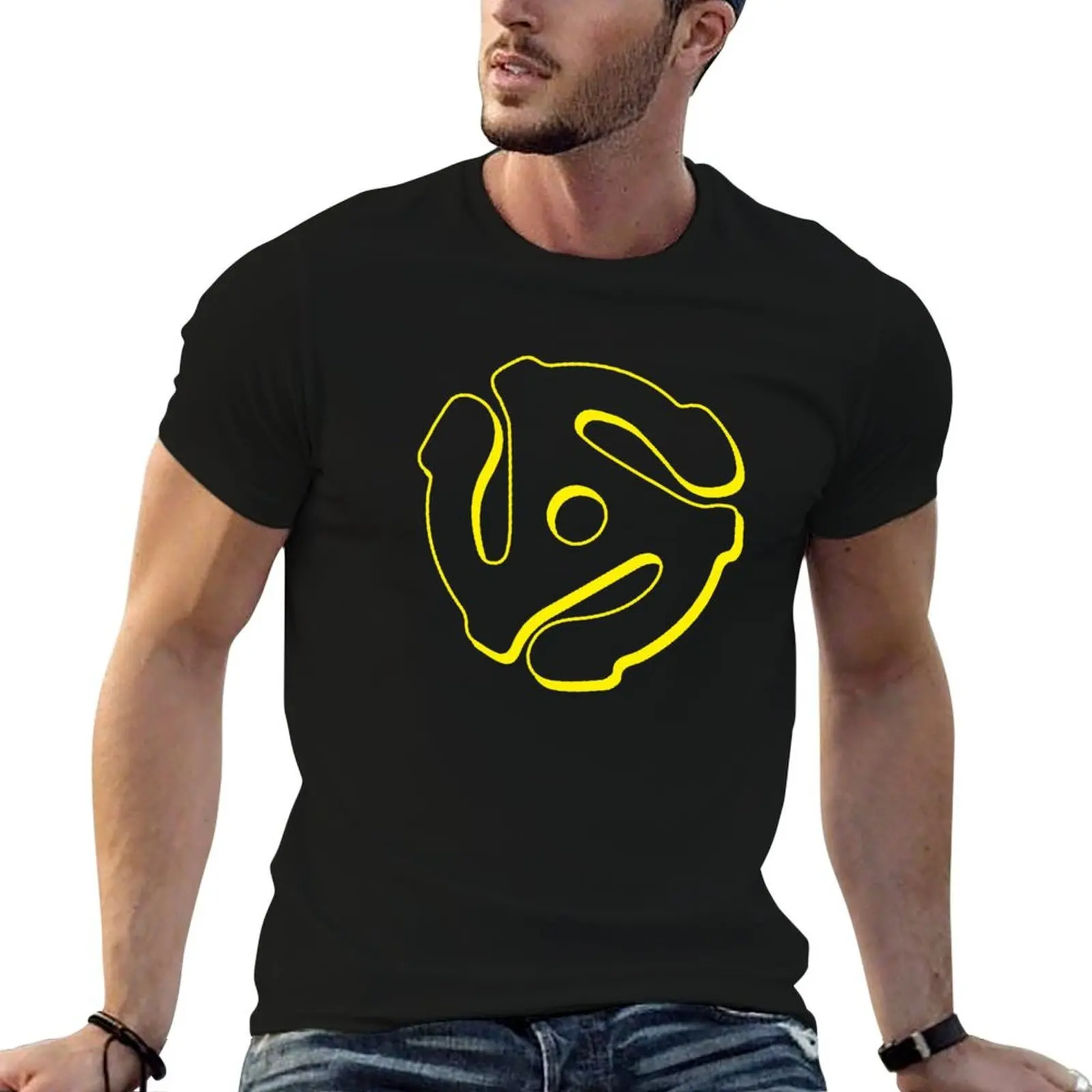 

45 RPM Record Insert Adapter T-Shirt t shirts with prints t shirt man cotton T-Shirt