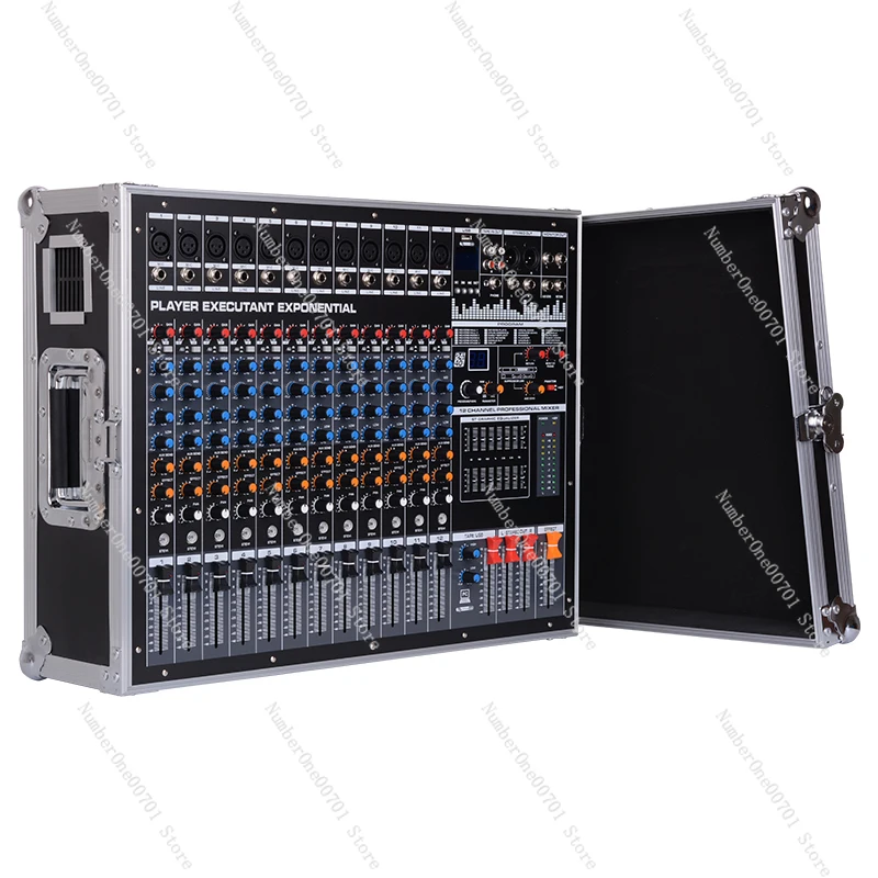 Powered Mixer with Amplifier, Professional 8/12 Channel High Power Stage Console with USB Bluetooth