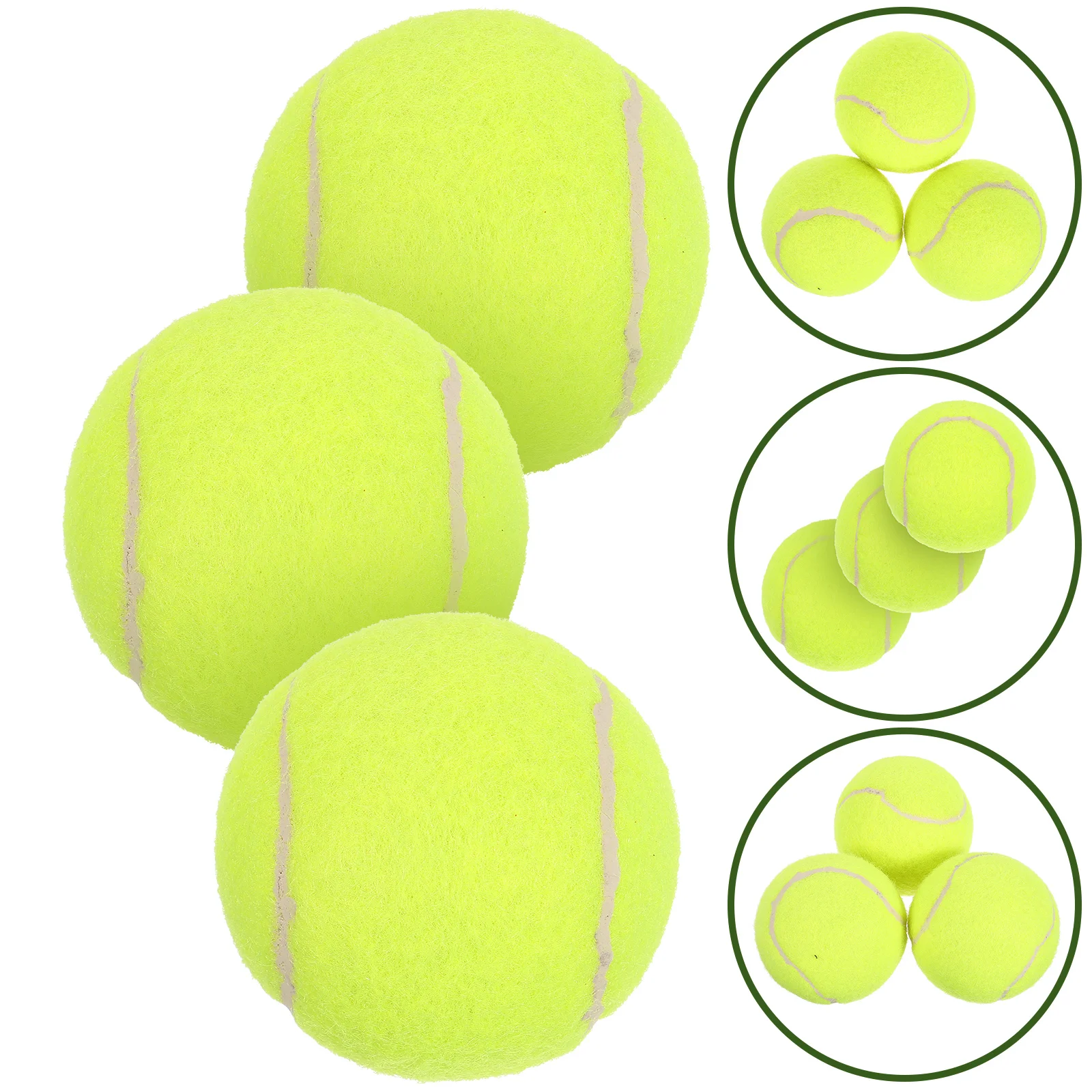 

3 Pcs Bucket Tennis Training Balls Racket Practice for Self Portable Bounce Learning