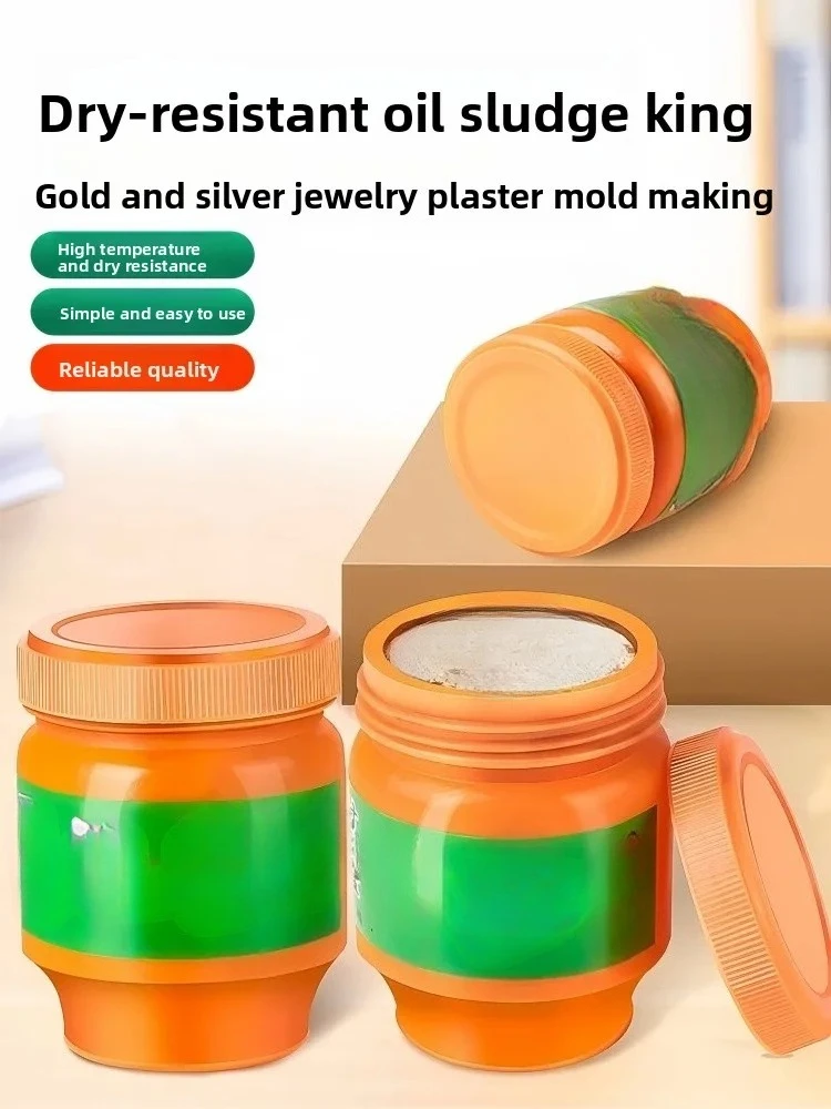 Heatproof Jewelry Mold Clay - Professional Press Molding Mud for Plaster Casting & Jewelry Crafting