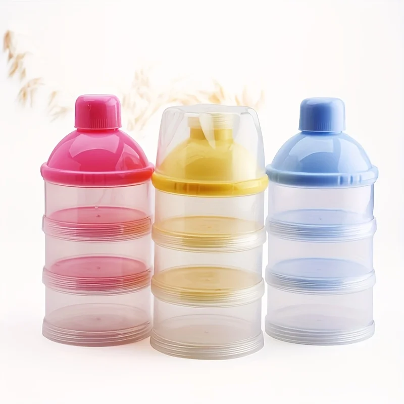 

Portable 3-Layer Youngsters Milk Powder Dispenser, Multi-Color PP Material, Ideal for Youngsters and Youngsters Formula Snack St