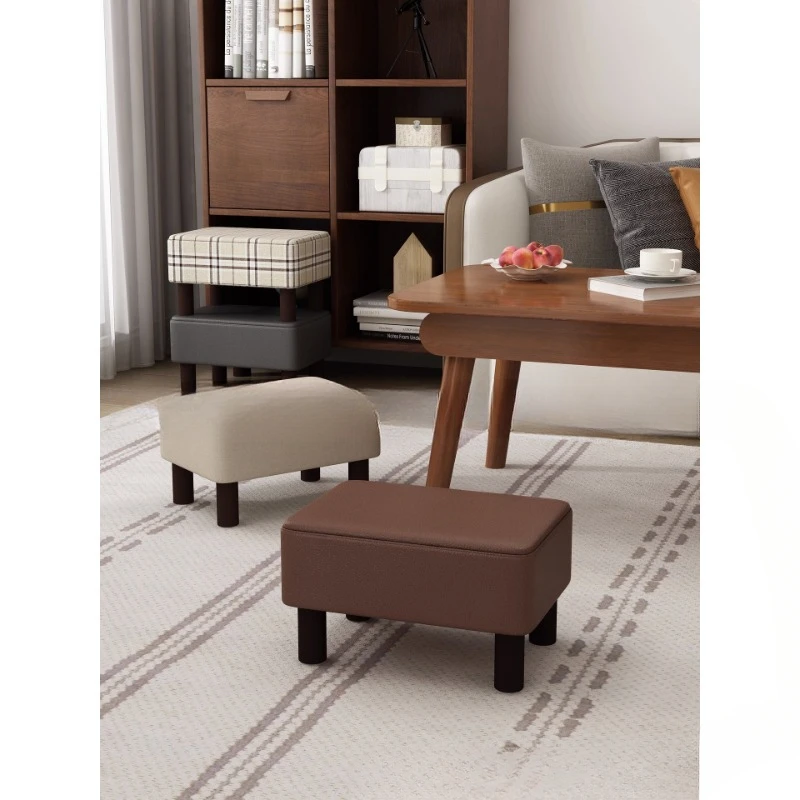 

Stools: household shoe changing stool, light luxury sofa stool, footrest, solid wood small sitting pier, living room small stool