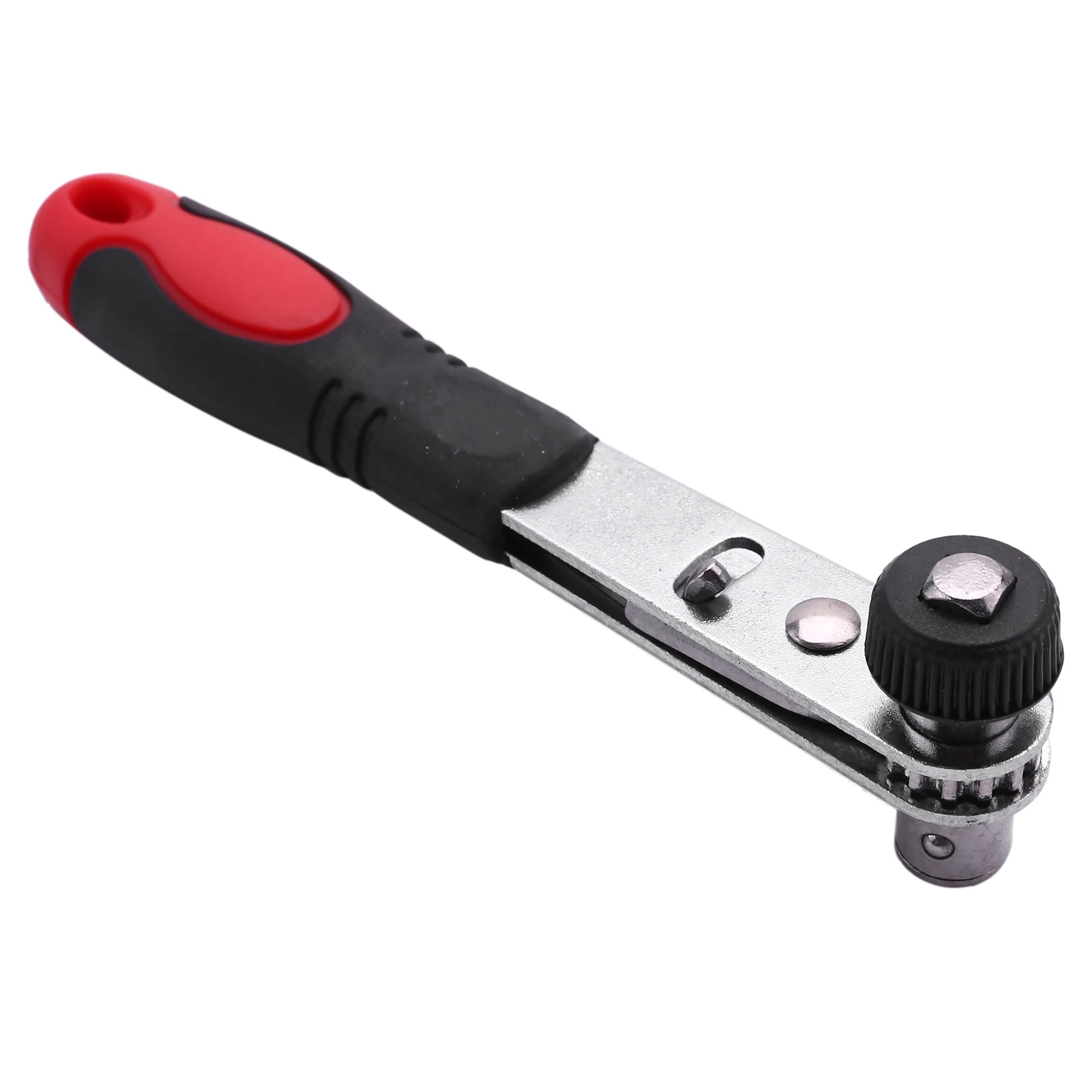 BHBD-Mini Rapid Ratchet Wrench 1/4 Inch Screwdriver Rod Quick Socket Wrench Tools Red