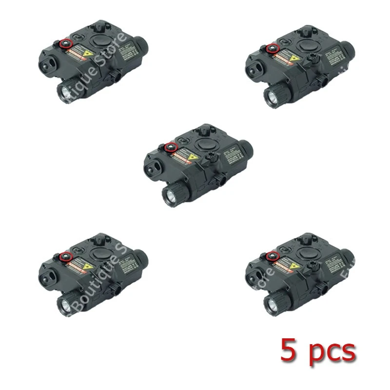 PEQ15 Multifunktionale Laserbox-Taschenlampe: Passend für 20-mm-Schiene, für Spielzeug-Airsoft-Waffen, Jagd, CS und Spiel, Anzeige