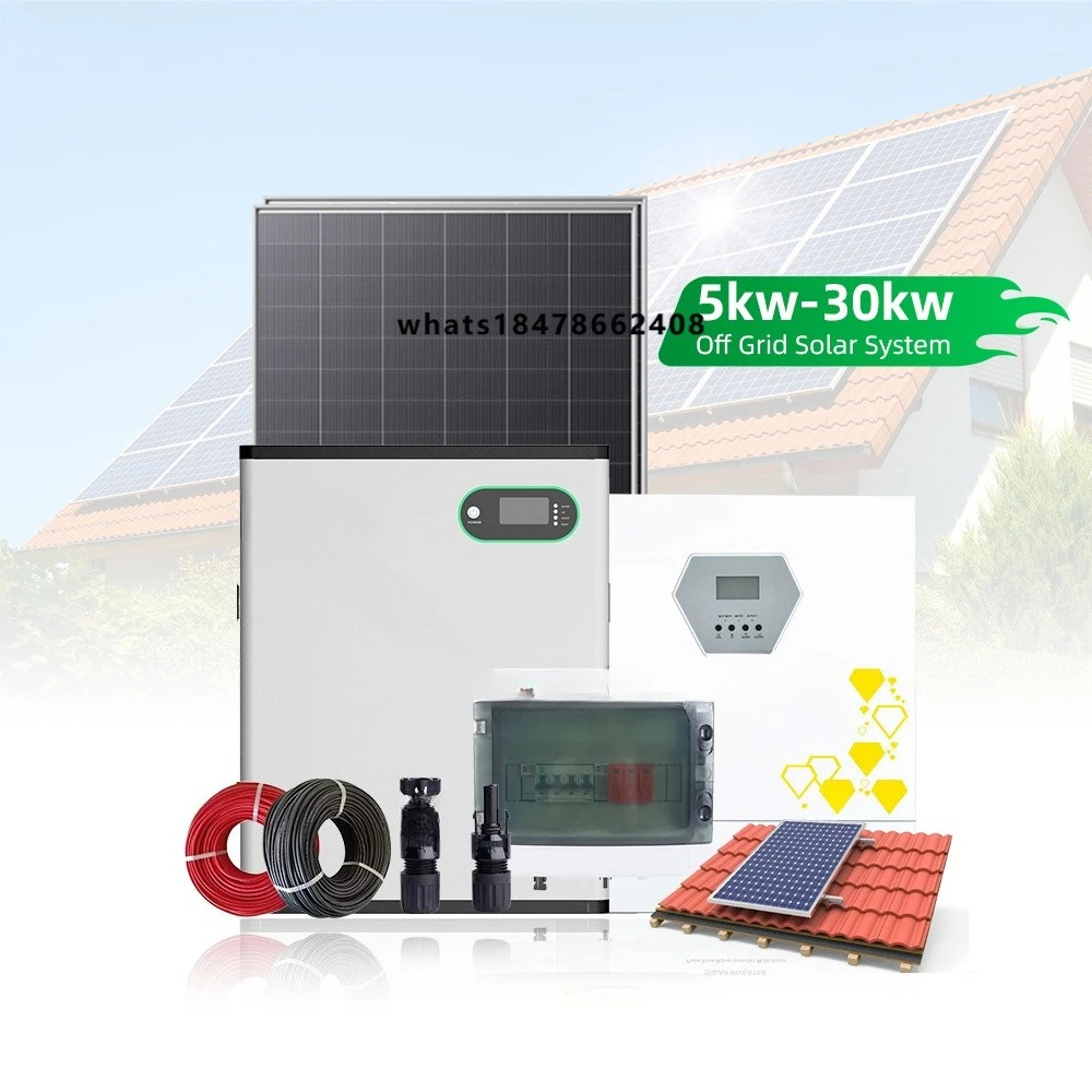 6kw 8kw Photovoltaic Solar Power System 10kva Complete Kit Solar off Grid 5 kw 10kw Solar Energy System with Lithium Battery