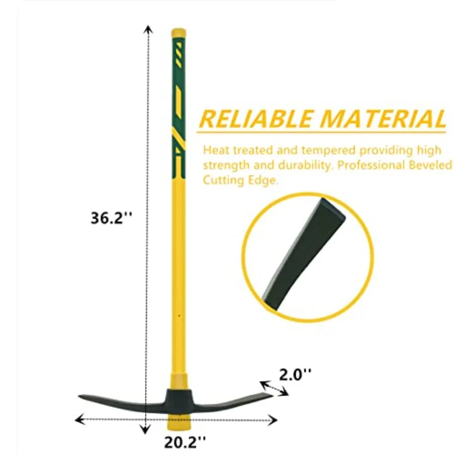 GloriousAMC Heavy Duty Mattock, 36