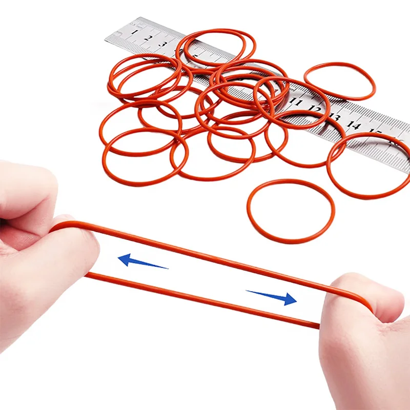Red Silicone O Ring OD 5mm~68mm CS 1/1.5/2/2.4mm Food Grade Sealing Ring Waterproof Insulated Gasket