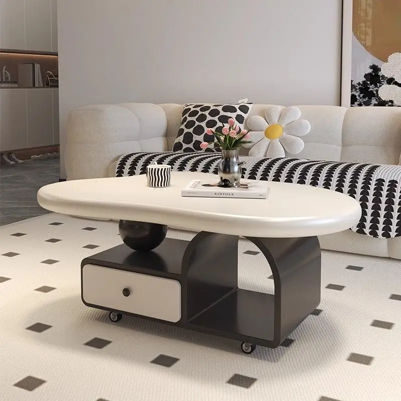 Neuer abnehmbarer Cloud-Couchtisch für Wohnzimmer, Zuhause, modern, leicht, luxuriös, High-End-Beistelltisch für kleine Wohnungen