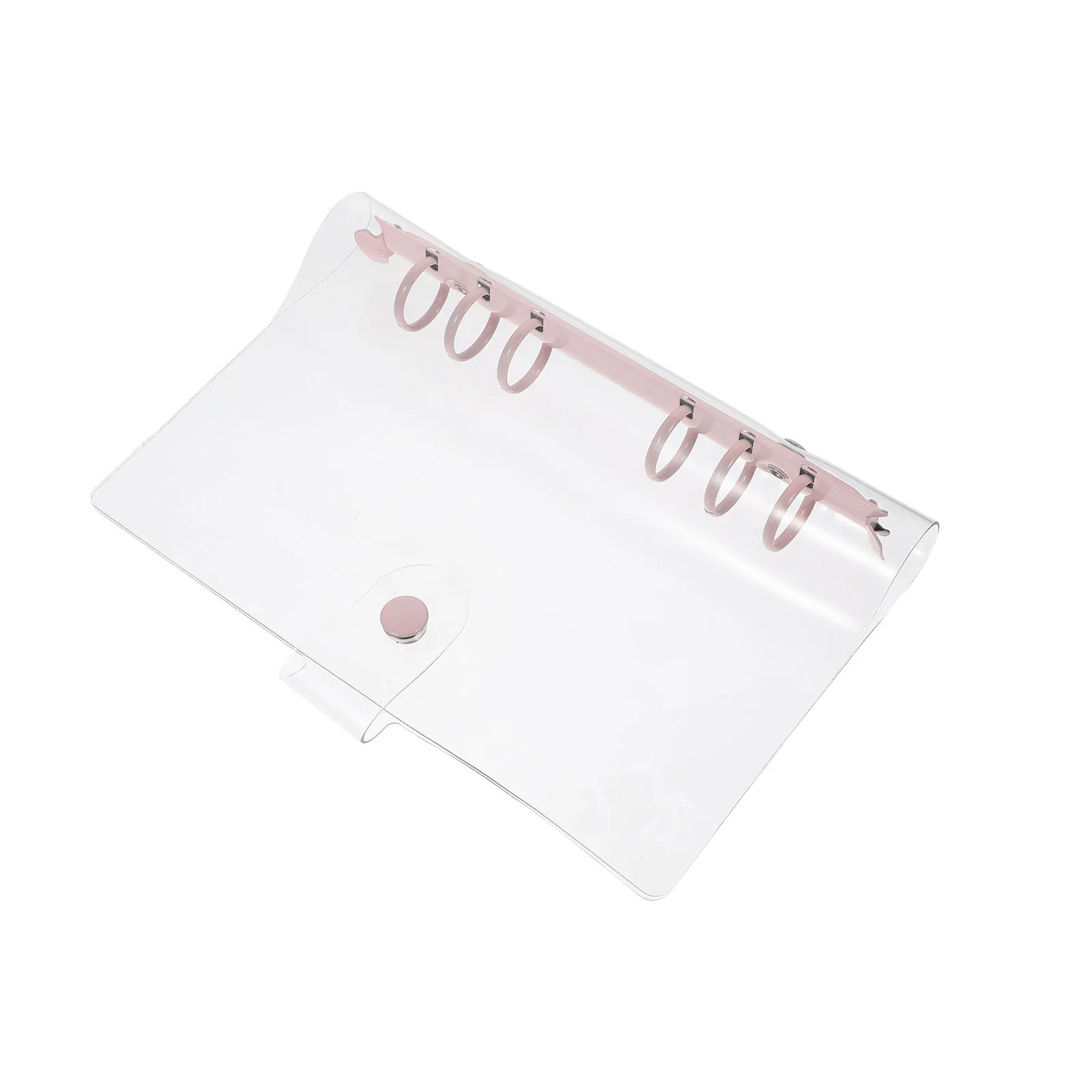 

1Pcs Transparent PVC Loose-Leaf Notebook Cover Binder for Office School Travel Note Organizer Loose-Leaf Notebook