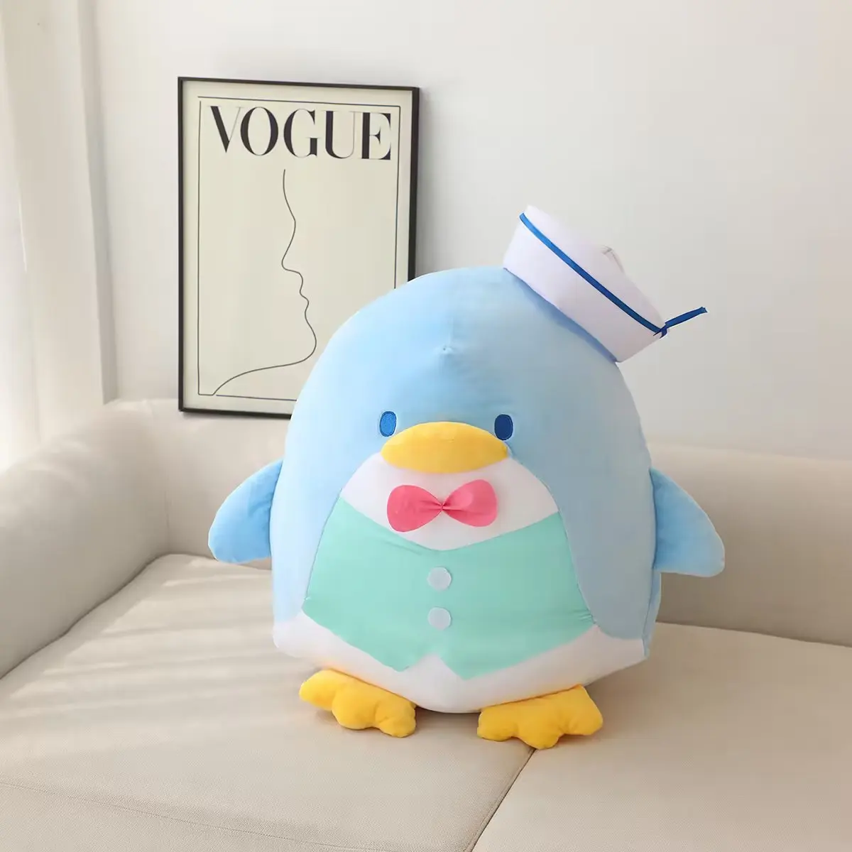 35/50cm Cute Tuxedo Sam Plush Toy Sanrio Penguin Doll Stuffed Animal Very Soft Plushies Hug Pillow Blanket Xmas Gifts Girl