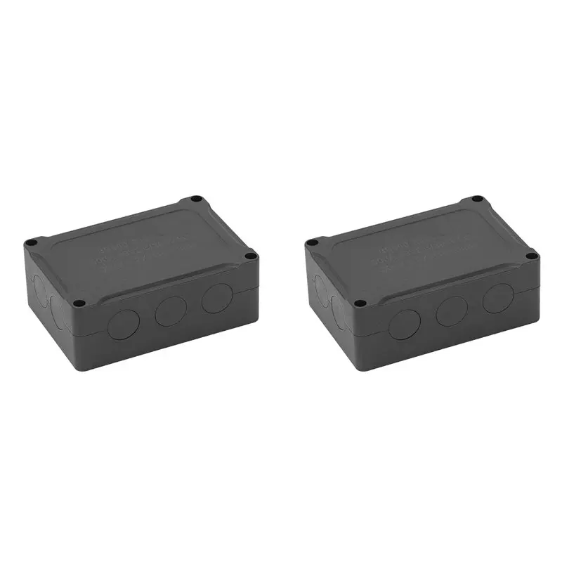 

2X 500A Marine Bus Bar 48V Automotive Power Distribution Block Big Current 6 Studs Plastic Cover For Car Boat Auto Black