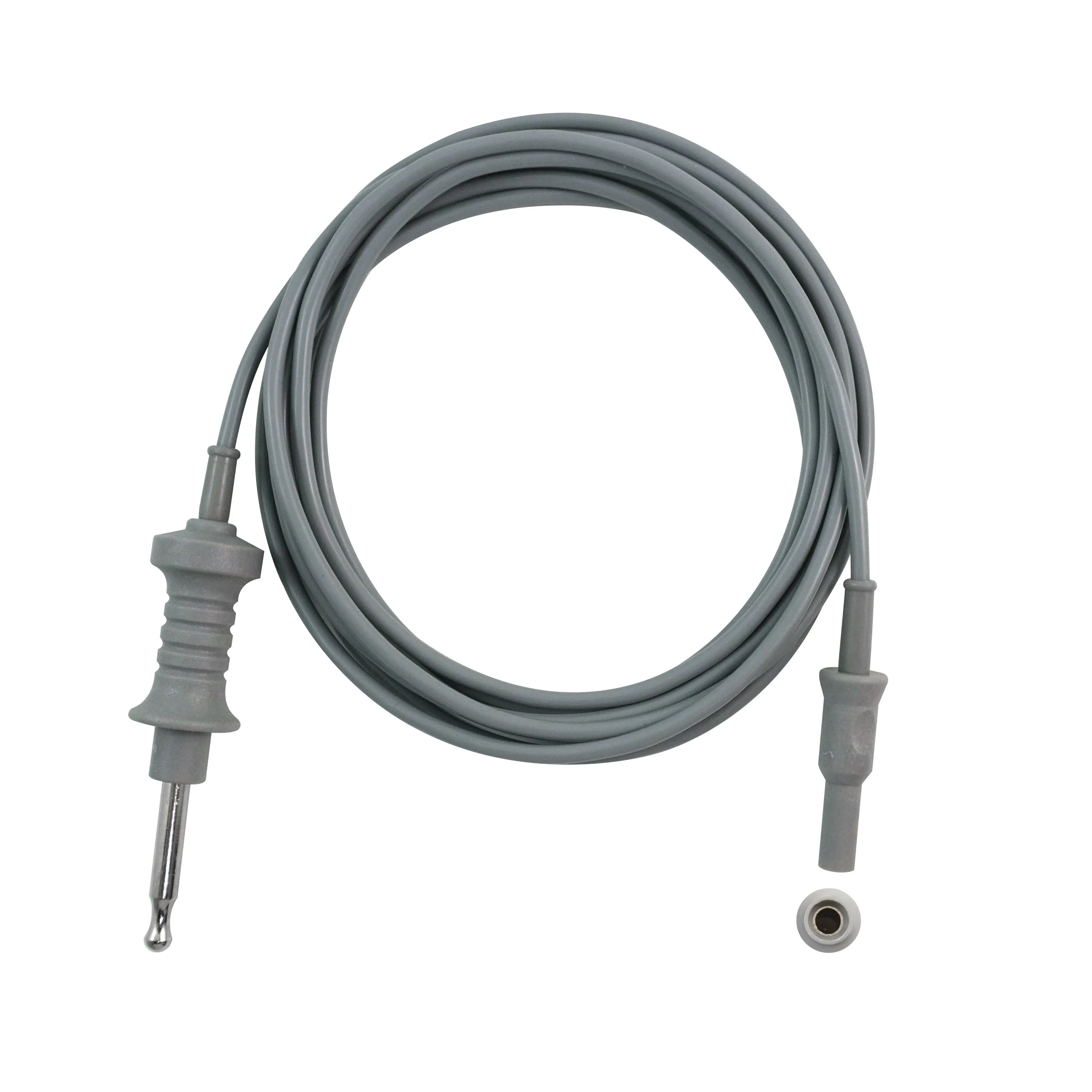 High Frequency Electrosurgical Instrument Adapter Cable, Medical Grade Silicone Electrocautery Cable