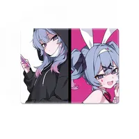 Cute Anime Rabbit Hole Small Mouse Pad, Kawaii Art Desgin Non-Slip Rubber Gaming Mouse Mat for PC Laptop, Desk Decor Gift