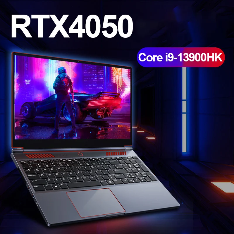 كمبيوتر محمول للألعاب S6 مقاس 16.1 بوصة 4800 مللي أمبير في الساعة Intel Core i9-13900HK RTX4050 4G كمبيوتر محمول 64 جيجابايت 2 * DDR5 2 * M.2 4 تيرا بايت 144 هرتز PCI-E للرياضات الإلكترونية