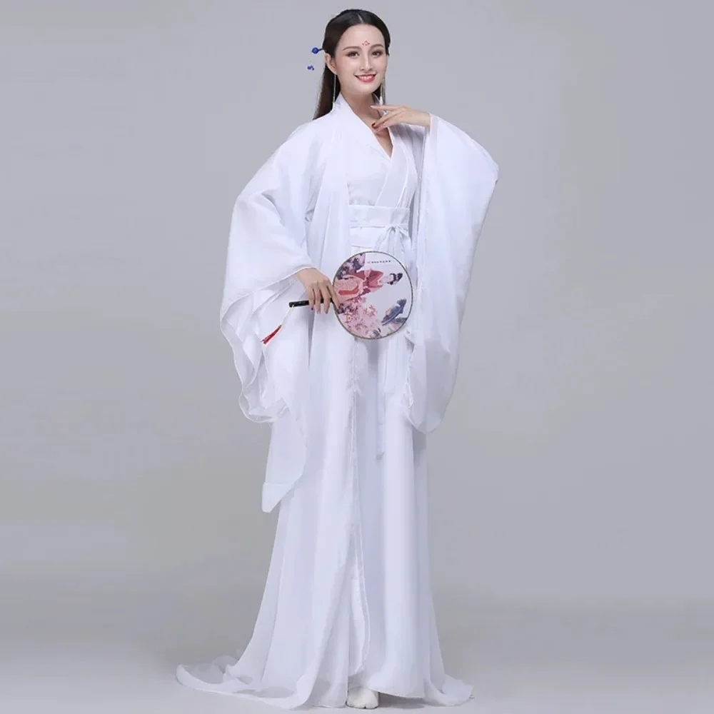 Disfraz de Hanfu tradicional para mujer, ropa china antigua para Halloween, baile clásico, vestido de actuación con cremallera