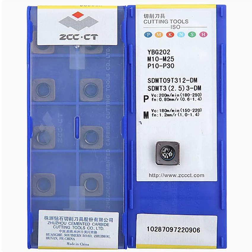 

SDMT09T312-DM YBG202/SDMT09T312-DM YBG212/SDMT09T312-DM YBG302/SDMT09T312-DM YBM351 ZCC.CT CNC carbide milling inserts 10pcs/box