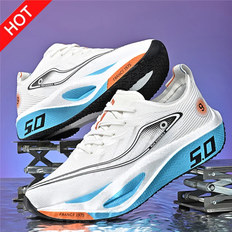 

Men's Sports Shoes for Men&Women, Running Sneakers, Carbon Plate, Male Marathon Racing, Shock-absorbing, Athletics Training Gym
