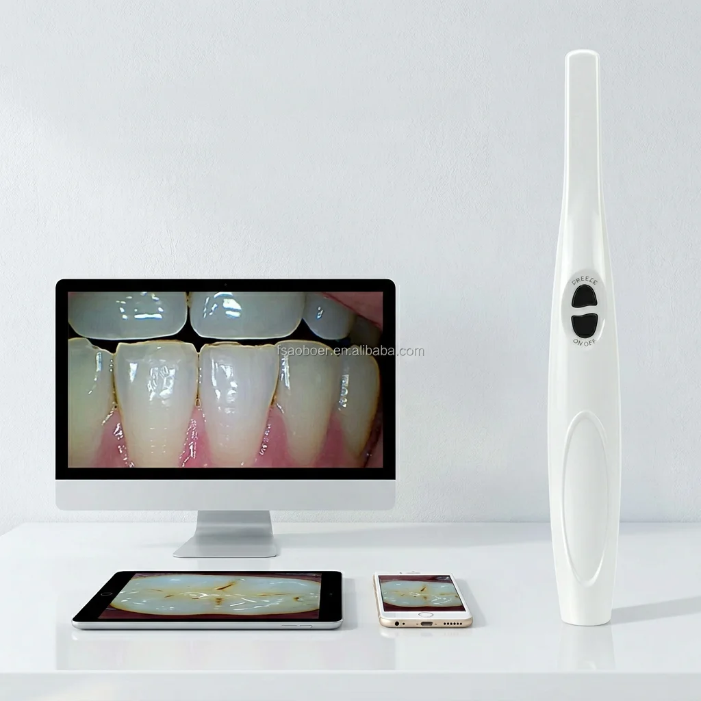 1080P Wireless Dental Oral with WiFi 5G Connectivity HD Scanner Made of Durable Plastic