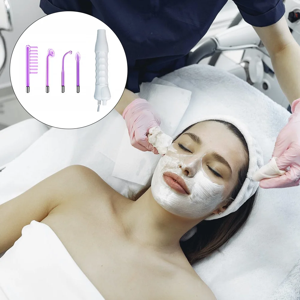 

High Frequency Electrotherapy Instrument Uk Plug Durable Professional Portable Comb Rod Beauty Supplies Wrinkle Remover Device