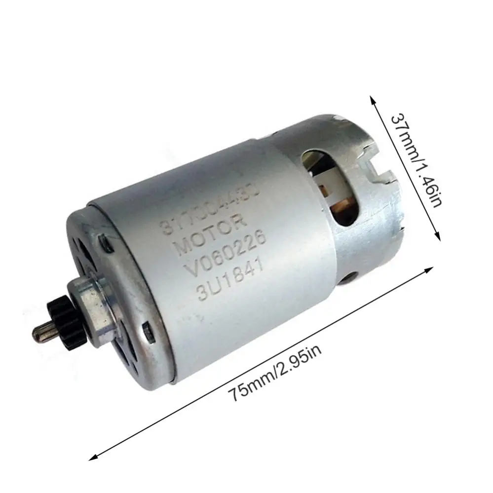 RS550 18V DC Geared Motor 14 Teeth 9.5mm Gear Micromotors  Fit for Metabo BS18 Electric Cordless Percussion Drill