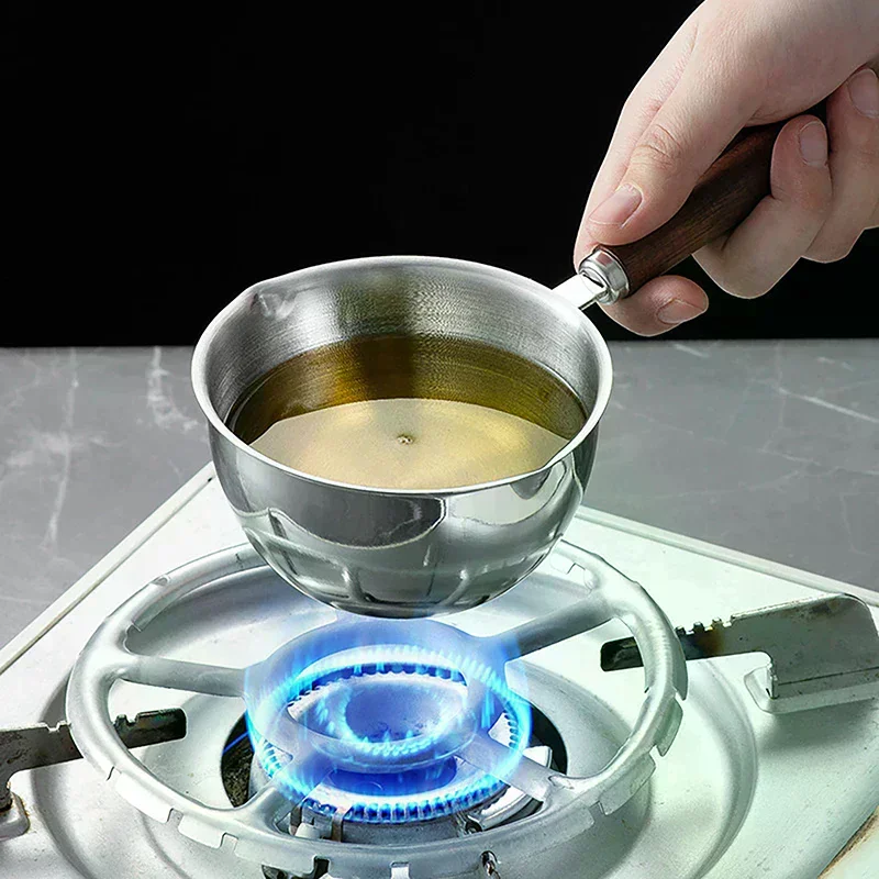 Long Handle Wax Melting Pot Stainless Steel Diy Scented Candle Soap Chocolate Butter Handmade Soap Jug Heated Coffee Milk