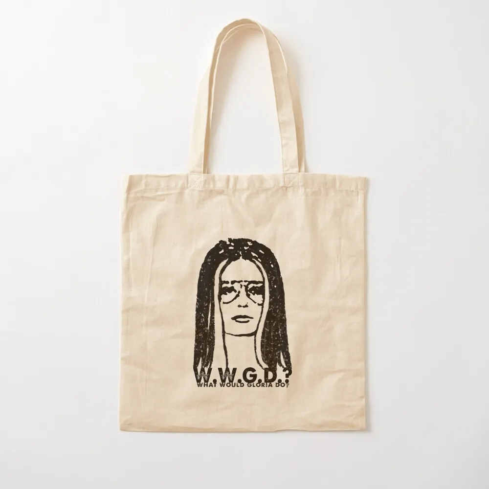 

W.W.G.D.: WHAT WOULD GLORIA DO Tote Bag shopper bag women canvas cute tote bag Canvas Tote