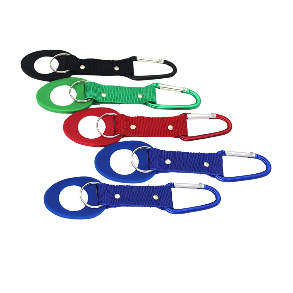 

5pcs Silicone Water Bottle Buckle Practical Simple Hanging Buckle for Outdoor Hiking Travel Camping (Random Color)
