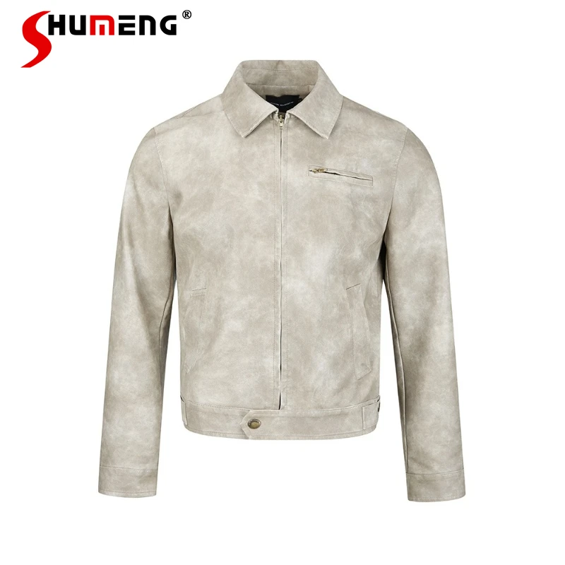 

Men's Women's 2026 Spring New High-end Fashion Jackets Zipper Decoration Solid Color Versatile Chic Jackets Simple Stylish Coats