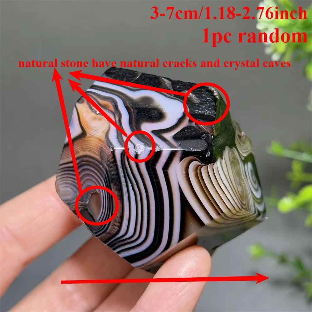 Natural Polished Banded Agate Freeform, with Red and Black Veins, Decorative Stone for Home, Suit for DIY, Perfect Gift