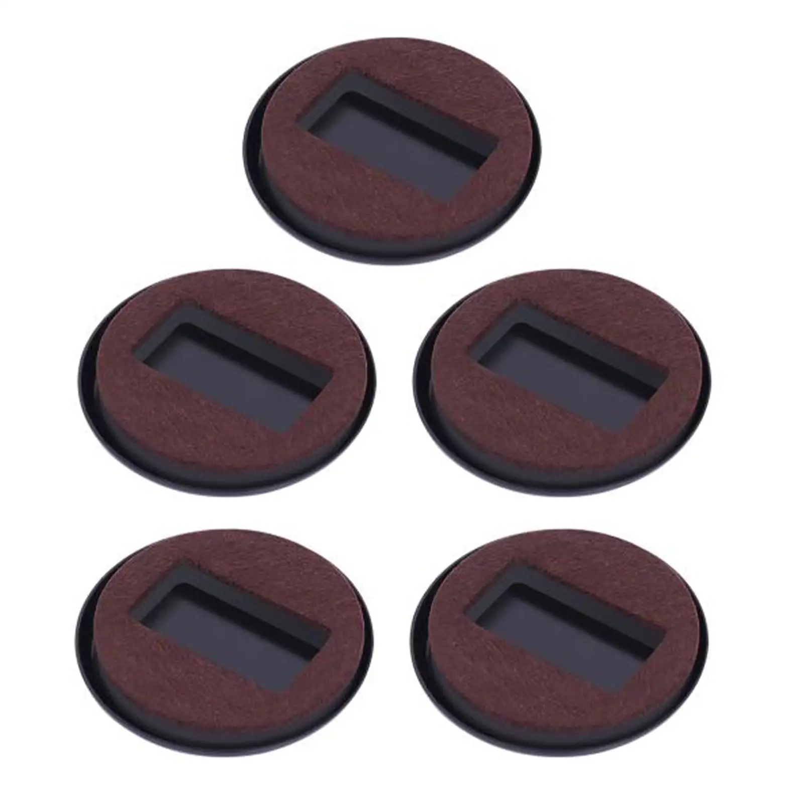 5pcs Office Chair Wheel Stopper fissaggio sedia antiurto graffi in legno previene mobili Pad tappeto Wheel Caster Stopper F Z7A6