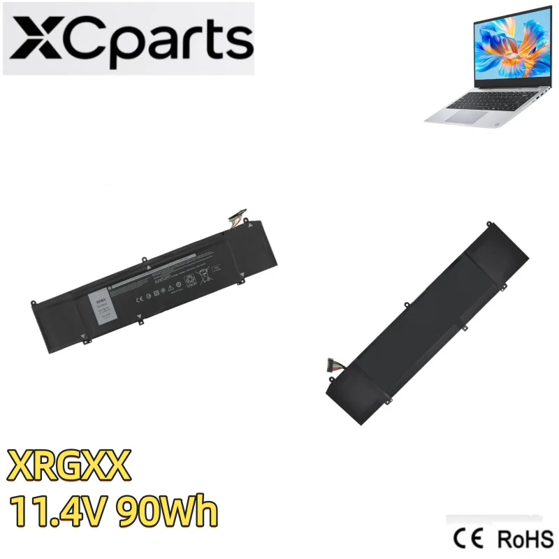New 9Cell 11.4V 90Wh XRGXX Laptop Battery For Dell Alienware M15 R1 M17 R1 ALW15M-R1725S D1735R R1735R G5 15 5590 G7 17 7790