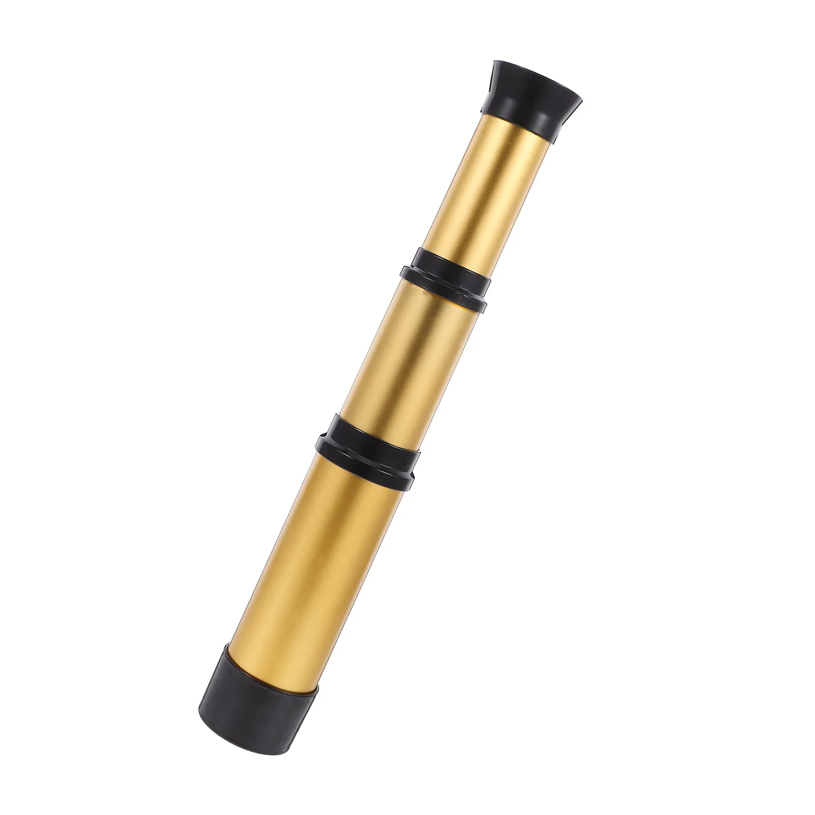 Retractable Telescope for Nature Observation Science Experiment Educational Tool Magnifying Scope Golden Design