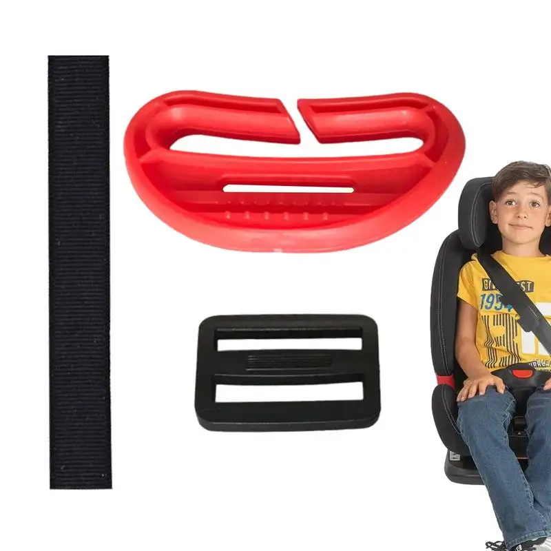 Seat Belt Holder For Kids Adjustable Car Seat Belt Adjuster Shoulder Neck Strap Adjuster Wear-Resistant Safety Strap Positioner