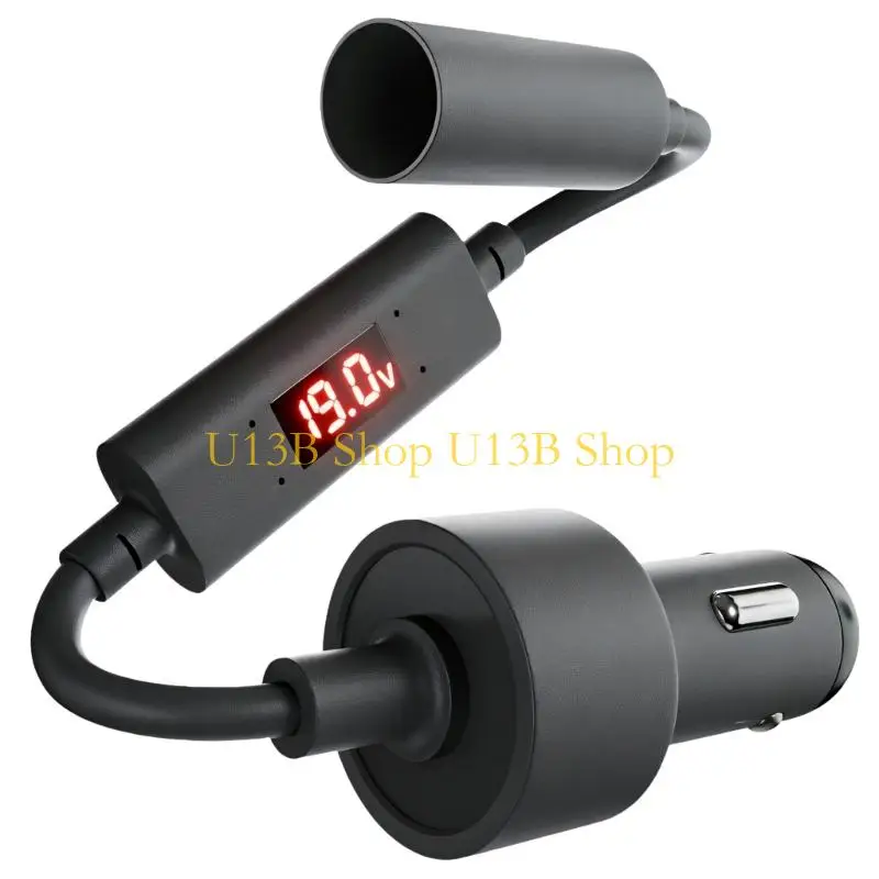 U13B Compactly Vehicle Power Adapter With LED Display For Highly Power Electronics