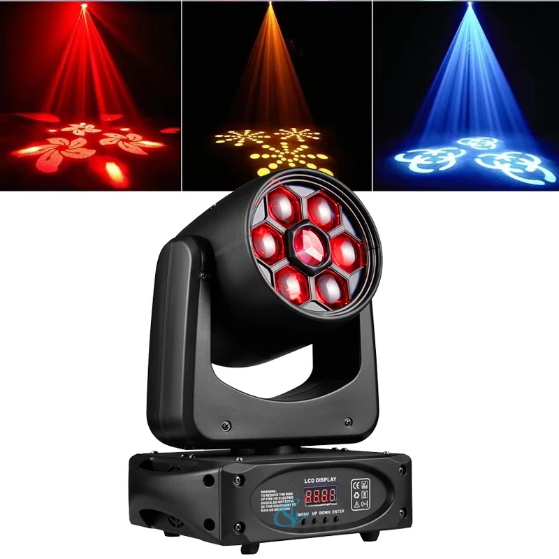 

150W Rgbw Bee Eye Moving Head Lights 8 Patterns 8 Colors Led Stage Shaking Head Light DMX For Dj Party Night Club