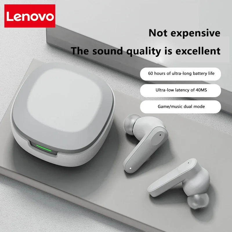 Image of Lenovo Kabellose AI-Ohrhörer Bluetooth 5.4 Kopfhörer Geräuschunterdrückende In-Ear Wasserdichte Ohrhörer mit Mikrofon AI-Übersetzung